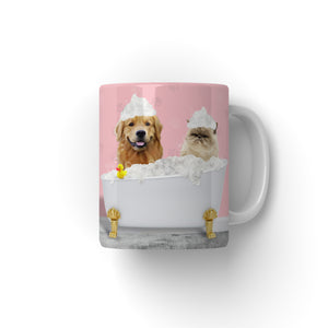 Paw & Glory, pawandglory, personalised coffee mug with cats, personalised pet mugs uk, mug for dog, personalised pet mug portraits, customized dog coffee mugs, personalised pet mugs, Pet Portrait Mug