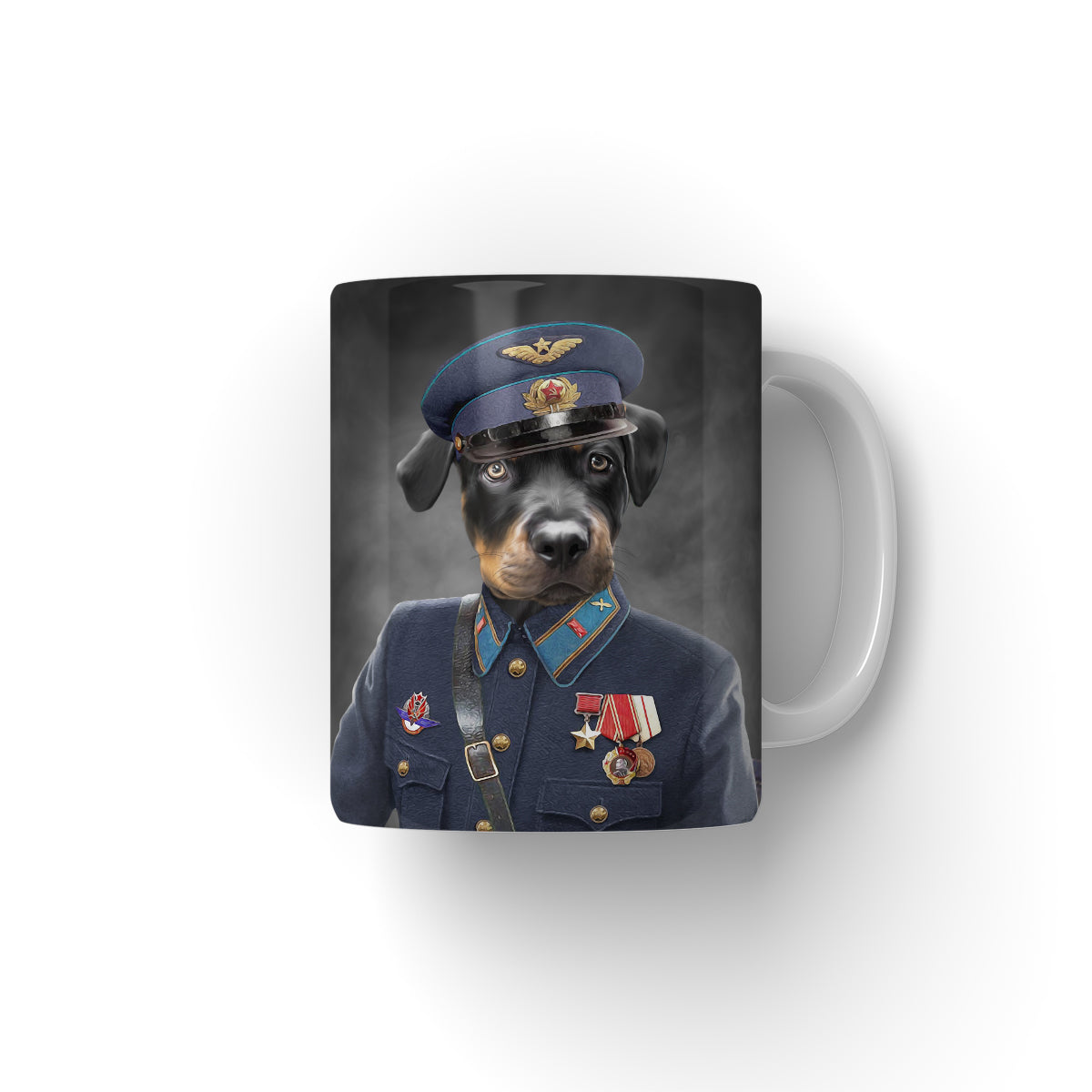 The Decorated Soldier: Custom Pet Coffee Mug
