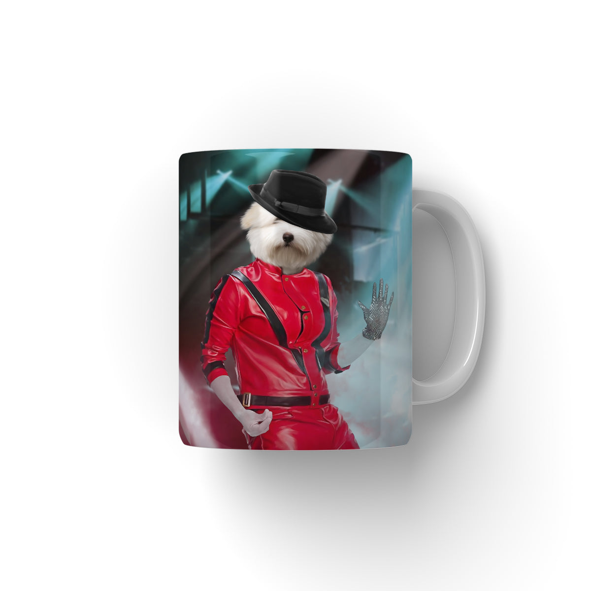 The Michael Jackson Paw & Glory, pawandglory, custom mug with cats, personalized dog mugs, personalised mugs with dogs, personalized pet mugs, pet art mug, personalized coffee mug with cats, Pet Portrait Mug