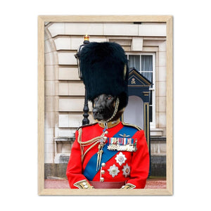 The Queens Guard: Custom Pet Portrait: Paw & Glory, pawandglory, minimal dog art, cat picture painting, pet photo clothing, the general portrait, dog portraits as humans, digital pet paintings, pet portraits