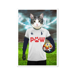 Tottenham Hotspaw Football Club Paw & Glory, paw and glory, in home pet photography, personalized pet and owner canvas, custom pet painting, painting pets, admiral pet portrait, aristocratic dog portraits, pet portraits