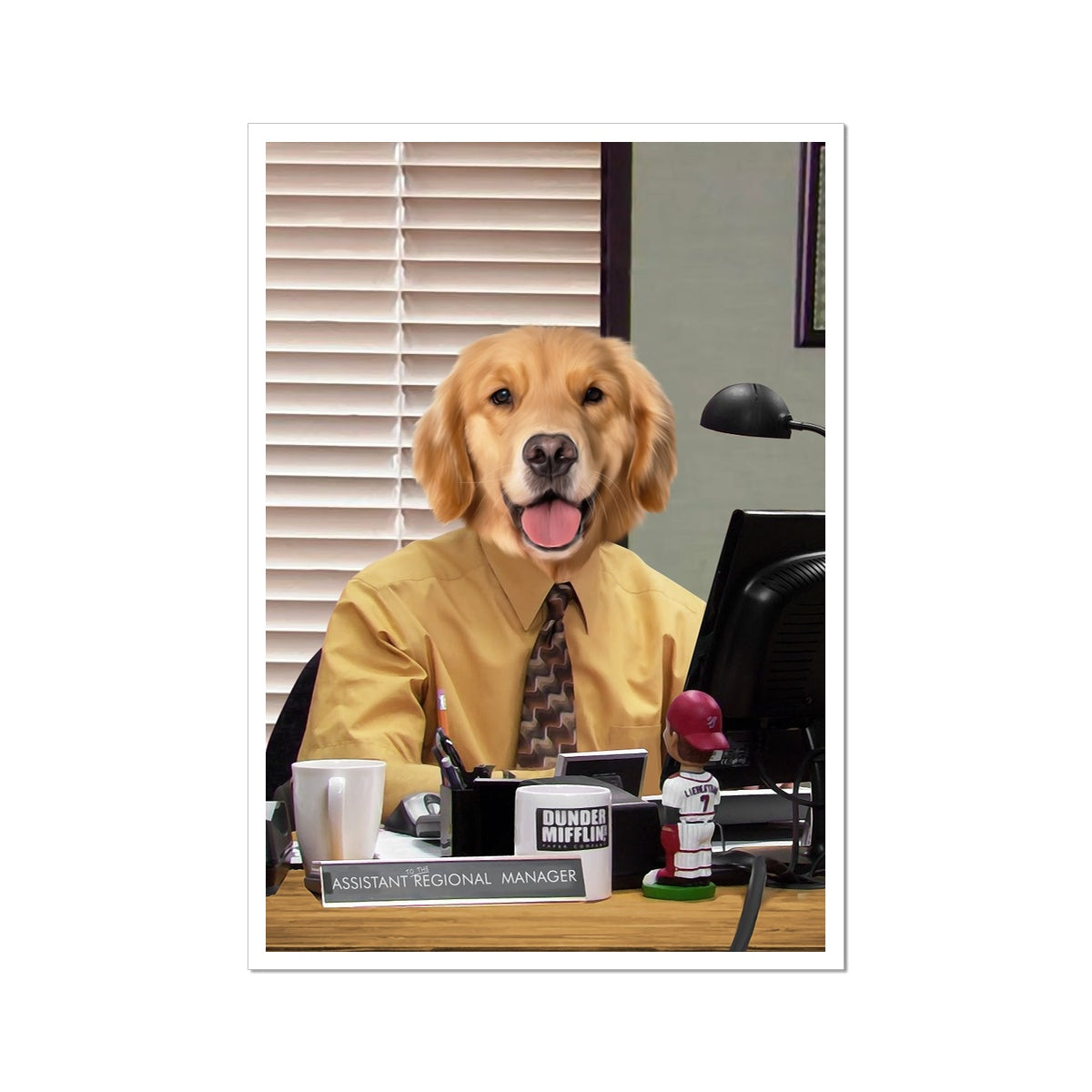 The Ryan (The Office USA Inspired): Custom Pet Portrait