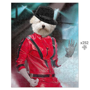 The Michael Jackson Paw & Glory, pawandglory, personalized pet and owner canvas, in home pet photography, dog astronaut photo, nasa dog portrait, pet portrait singapore, best dog artists, pet portraits