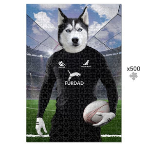 New Zealand Rugby Team: Paw & Glory, pawandglory, minimal dog art, cat picture painting, pet photo clothing, the general portrait, dog portraits as humans, digital pet paintings, pet portraits