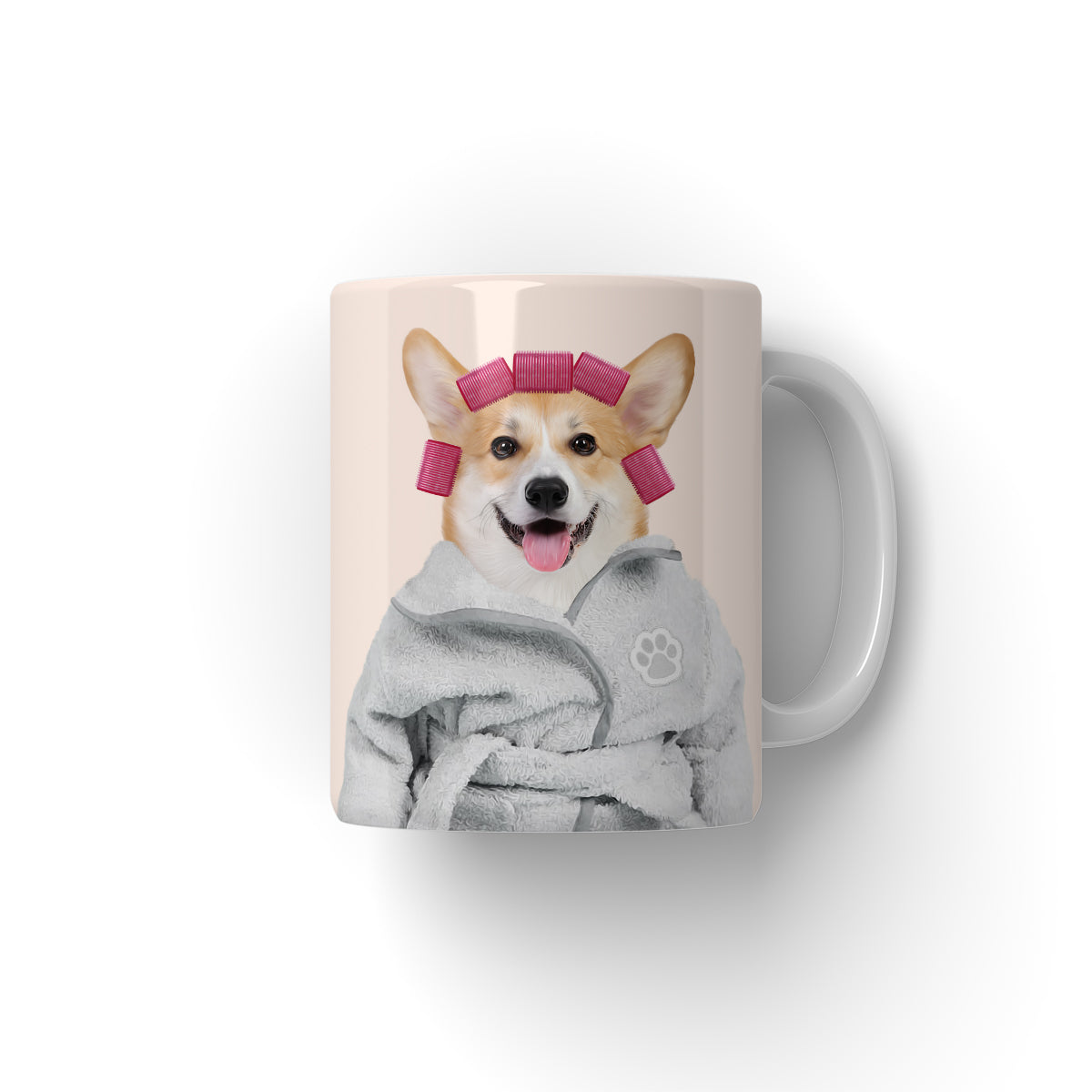 Spa Day: Custom Pet Coffee Mug - custom mug with dogs, personalised dog and owner mug, dog mug personalised, personalised puppy mug, Pet Portrait Mug