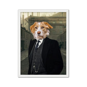 TheBigBro_PeakyBlindersInspired_WhiteFrame - Paw & Glory, pawandglory, for pet portraits, paintings of pets from photos, dog portraits admiral, pet portrait singapore, admiral pet portrait, minimal dog art, pet portraits
