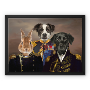 The Brigade: 3 Pet Custom Canvas - Paw & Glory - #pet portraits# - #dog portraits# - #pet portraits uk#paw & glory, custom pet portrait canvas,pet canvas uk, canvas dog painting, pet custom canvas, pet canvas portraits, pet on a canvas