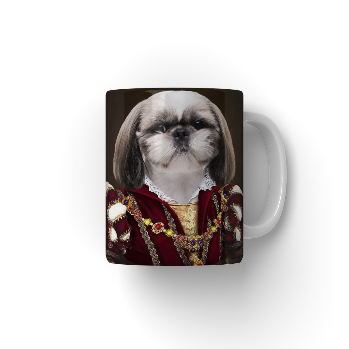 The Countess: Custom Pet Mug - Paw & Glory - #pet portraits# - #dog portraits# - #pet portraits uk#paw and glory, pet portraits Mug,printing picture on mug, pet mug personalized, dog face mugs, funny dog mugs, pup mug