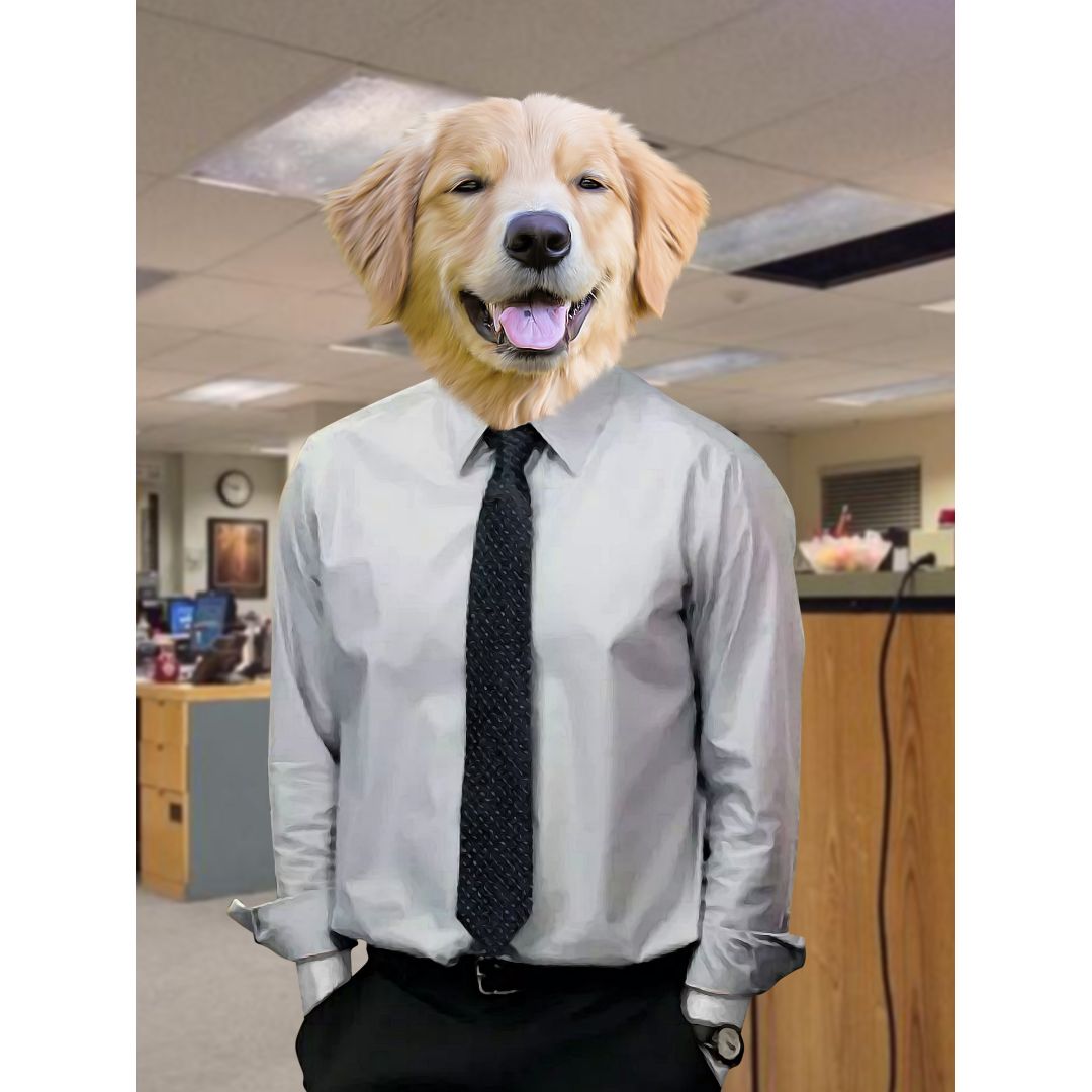 The Jim (The Office Inspired): Custom Digital Download Pet Portrait