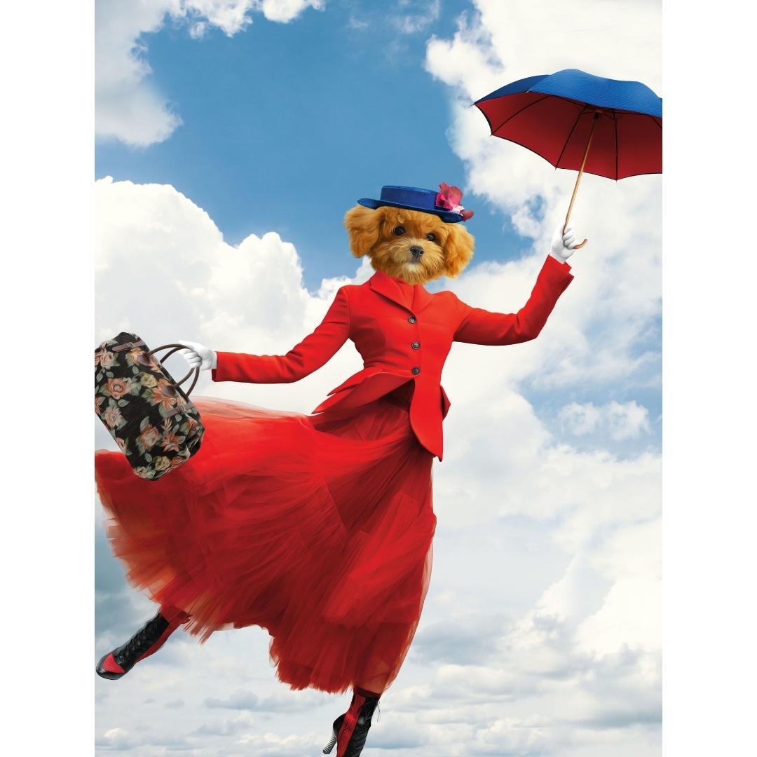 The Mary Poppins: Custom Digital Download Pet Portrait