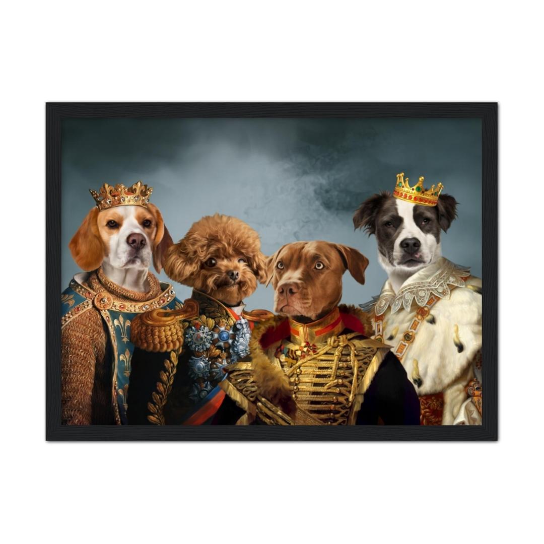The Male Royals: Custom Pet Portrait, Paw & Glory, portrait pet, paintings dogs, dogs portraits, pet painting from photograph, pet portrait from, pet portraits painting, dog portraits in oil,