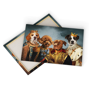 The Male Royals: Custom Pet Canvas, Paw & Glory, paw and glory, portrait of dog, Westandwillow, Purrandmutt portraits of pets, dog painting, pet photograph, posh pet portraits,
