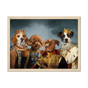 The Male Royals: Custom Pet Portrait, Paw & Glory, animal art painting, funky pet portraits, west and willow pet portraits art, dog oil paintings, pet oil painting,
