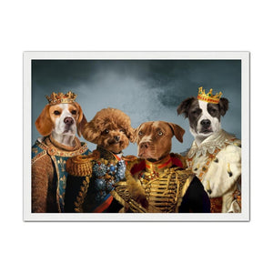 The Male Royals: Custom Pet Portrait, Paw & Glory, pet oil portraits, hattieandhugo, oil paintings of dogs pet oil paintings, oil paint pet portraits, custom pet oil painting,