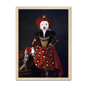 The Queen Of Hearts: Custom Pet Portrait
