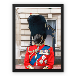 The Queens Guard: Custom Pet Canvas: Paw & Glory,pawandglory,canvas pet photos, dog portraits on canvas uk, renaissance pet canvas, dog photo on canvas, pets on canvas uk