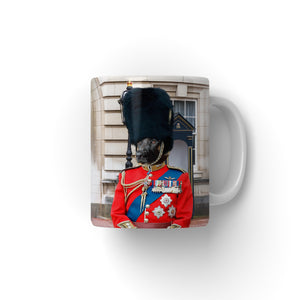 The Queens Guard: Custom Pet Mug: Paw & Glory,pawandglory,Mug dog on mug, personalised dog mug, art with dog painting of your dog