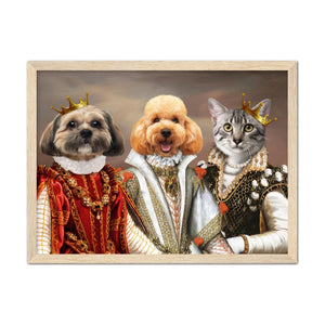 The Queens: Custom Pet Portrait - Paw & Glory, paw and glory, dog portrait background colors, hogwarts dog houses, digital pet paintings, draw your pet portrait, pet portrait admiral, best dog artists, pet portraits