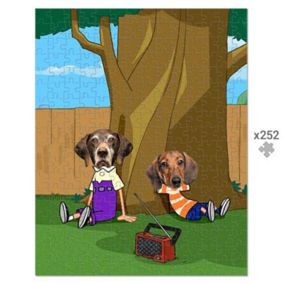 The Schemers (Phineas and Ferb Inspired) Paw & Glory, pawandglory, dog canvas art, the admiral dog portrait, dog drawing from photo, dog portraits singapore, my pet painting, draw your pet portrait, pet portrait
