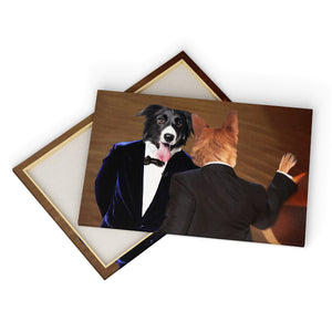 The Slap: Custom Pet Canvas, Paw & Glory, paw and glory,mozart pet portraits sale, dog portrait, personalized pet art, canvas pet portraits, painting pet, painting dog portraits,