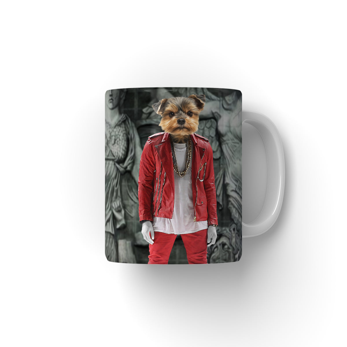 Mug, dog on mug, personalised dog mug, art with dog, painting of your dog mug, paw and glory, pawandglory