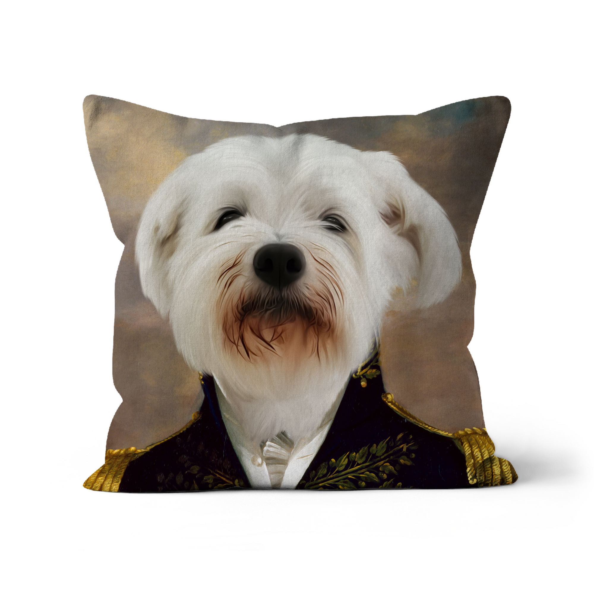 The General: Custom Pet Throw Pillow - Paw & Glory - #pet portraits# - #dog portraits# - #pet portraits uk#paw & glory, custom pet portrait pillow,dog pillow custom, photo pet pillow, my pet pillow, personalised cat pillow, dog memory pillow