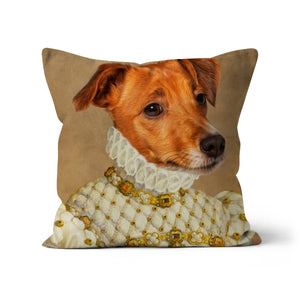 The Princess: Custom Pet Throw Pillow - Paw & Glory - #pet portraits# - #dog portraits# - #pet portraits uk#pawandglory, pet art pillow,pet face pillows, personalised pet pillows, pillows with dogs picture, custom pet pillows, pet print pillow