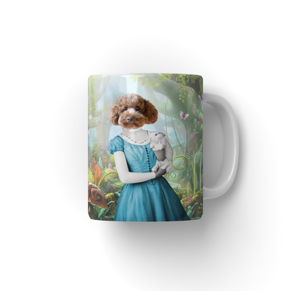 Alice in Wonderland: Custom Pet Coffee Mug - Paw & Glory - #pet portraits# - #dog portraits# - #pet portraits uk#
