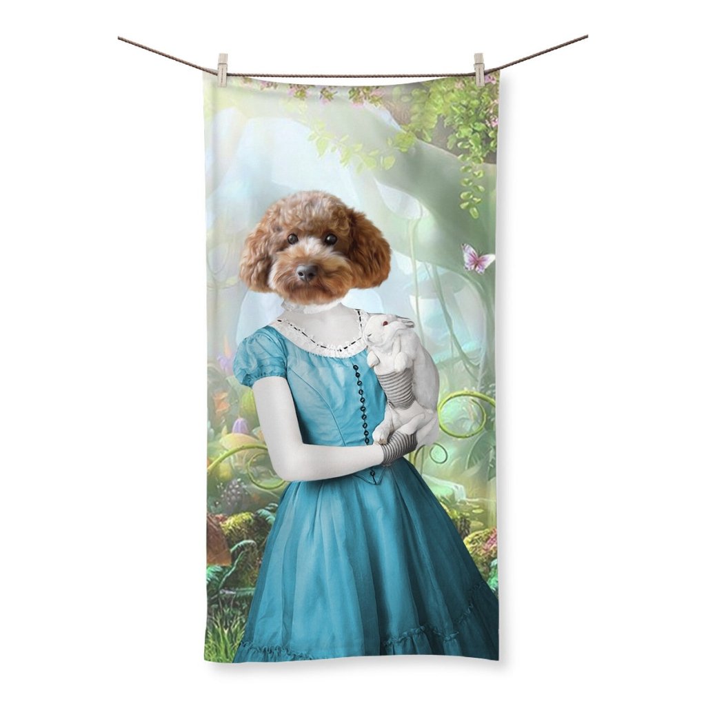 Alice in Wonderland: Custom Pet Towel - Paw & Glory - #pet portraits# - #dog portraits# - #pet portraits uk#