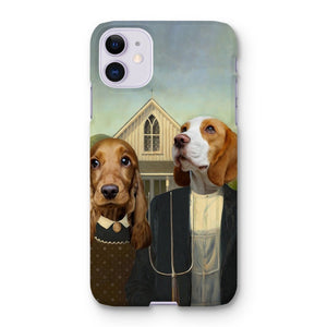 American Gothic: Custom Pet Phone Case - Paw & Glory - #pet portraits# - #dog portraits# - #pet portraits uk#, purrandmutt, pet painting, dog portraits from photos, custom pet portrait, pet canvas, pet portraits