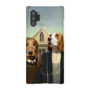 American Gothic: Custom Pet Phone Case - Paw & Glory - #pet portraits# - #dog portraits# - #pet portraits uk#, sarahspetportraits, portraits of pets, dog oil painting, pet canvas, pet prints, pet portraits