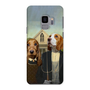 American Gothic: Custom Pet Phone Case - Paw & Glory - #pet portraits# - #dog portraits# - #pet portraits uk#, crownandpaw, pet photos on canvas, pet portrait paintings, dog paintings from photos, dog paintings, pet portraits
