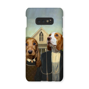 American Gothic: Custom Pet Phone Case - Paw & Glory - #pet portraits# - #dog portraits# - #pet portraits uk#, sarahapetportraits, pet portrait, custom dog art, pet potrait, cat portraits, custom cat portraits, pet portraits