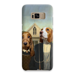 American Gothic: Custom Pet Phone Case - Paw & Glory - #pet portraits# - #dog portraits# - #pet portraits uk#, purrandmutt, custom pet painting, cat portrait paintings, painting pets, pet portraits