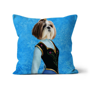 Ana (Frozen Inspired): Custom Pet Cushion - Paw & Glory,pawandglory,pillows of your dog, dog on pillow, photo pet pillow, custom pillow of pet, dog personalized pillow