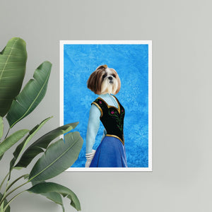 Ana (Frozen Inspired): Custom Pet Poster - Paw & Glory - #pet portraits# - #dog portraits# - #pet portraits uk#