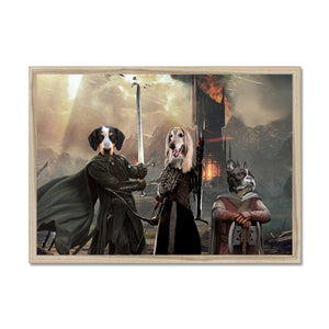 Aragon, Legolas & Gimli: Custom Pet Portrait - Paw & Glory - #pet portraits# - #dog portraits# - #pet portraits uk#