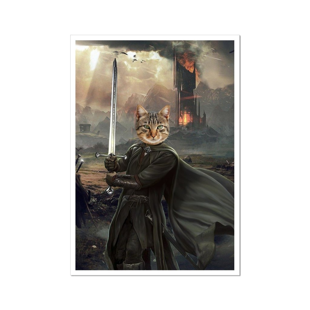 Aragon (Lord Of The Rings Inspired): Custom Pet Poster - Paw & Glory - #pet portraits# - #dog portraits# - #pet portraits uk#