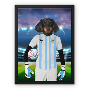 Argentina Football Team (FIFA 2022): Custom Pet Canvas - Paw & Glory - #pet portraits# - #dog portraits# - #pet portraits uk#