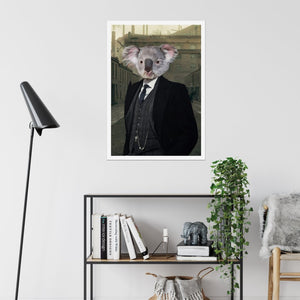 Arthur (Peaky Blinders Inspired): Animal Art Poster - Paw & Glory - #pet portraits# - #dog portraits# - #pet portraits uk#
