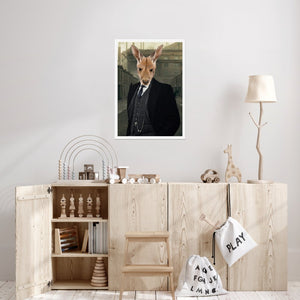 Arthur (Peaky Blinders Inspired): Animal Art Poster - Paw & Glory - #pet portraits# - #dog portraits# - #pet portraits uk#