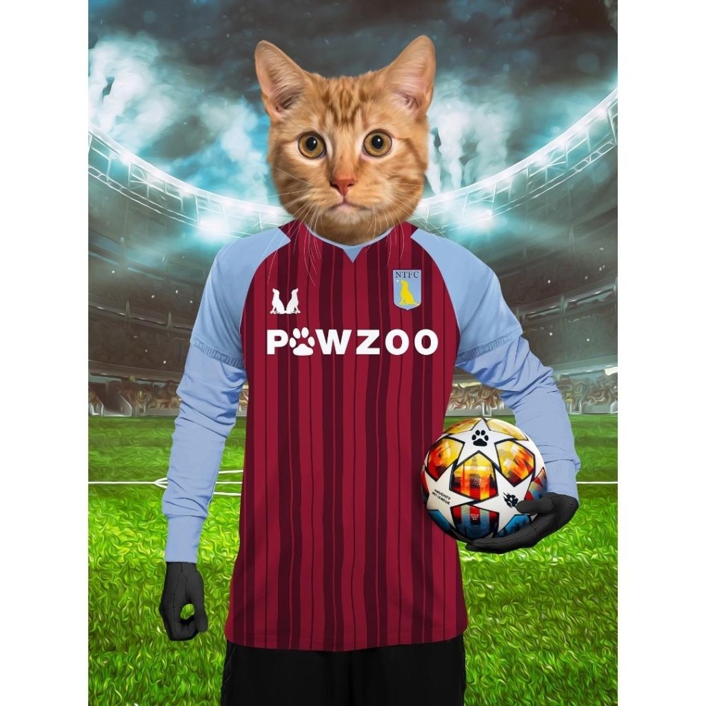 Aston Pawla Football Club: Custom Digital Download Pet Portrait - Paw & Glory - #pet portraits# - #dog portraits# - #pet portraits uk#