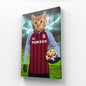 Aston Pawla Football Club: Custom Pet Canvas - Paw & Glory - #pet portraits# - #dog portraits# - #pet portraits uk#