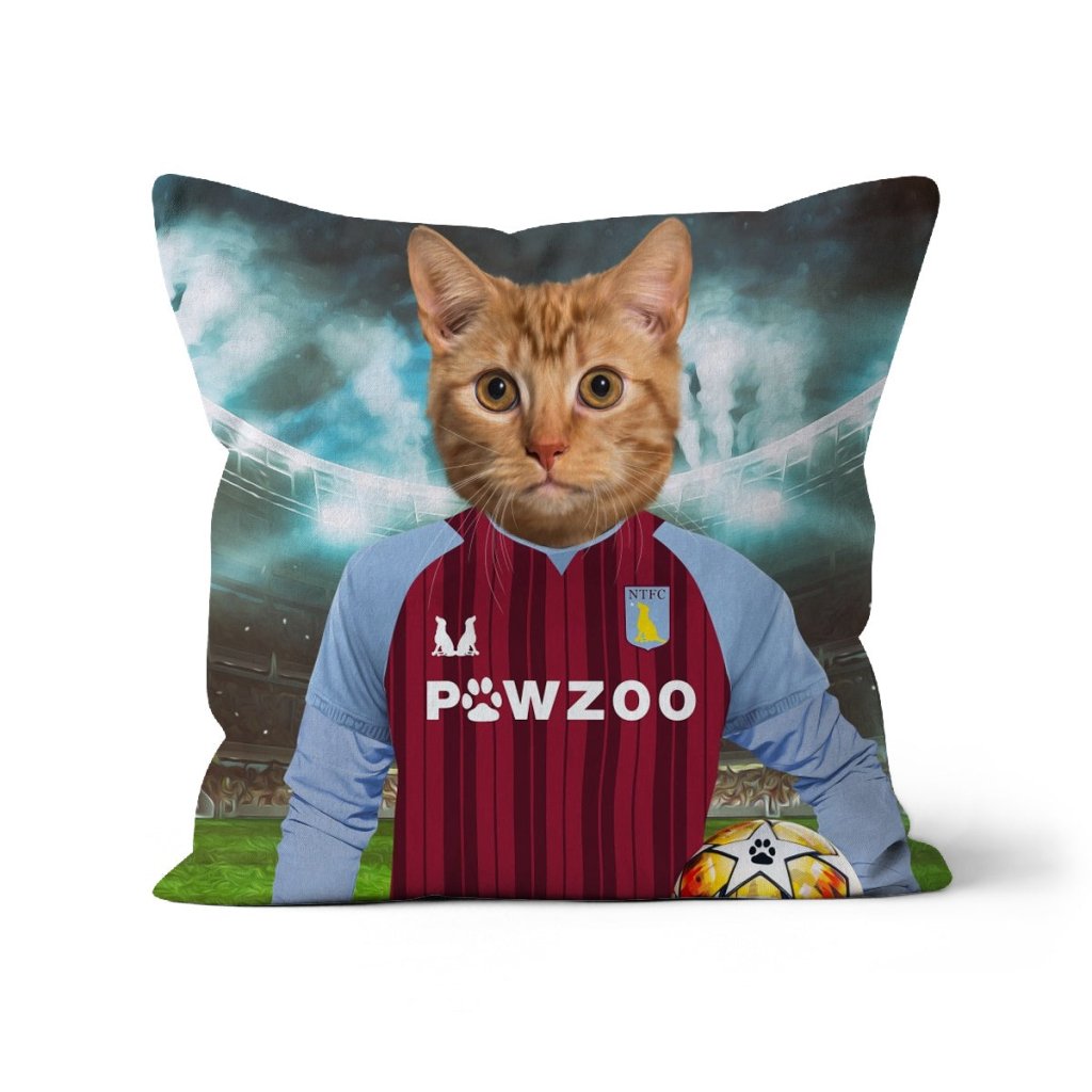Aston Pawla Football Club: Custom Pet Pillow - Paw & Glory - #pet portraits# - #dog portraits# - #pet portraits uk#
