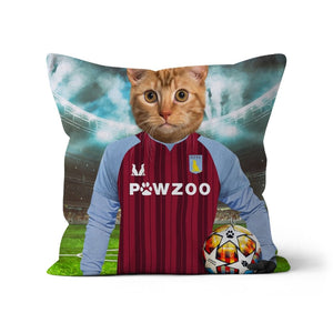 Aston Pawla Football Club: Custom Pet Pillow - Paw & Glory - #pet portraits# - #dog portraits# - #pet portraits uk#
