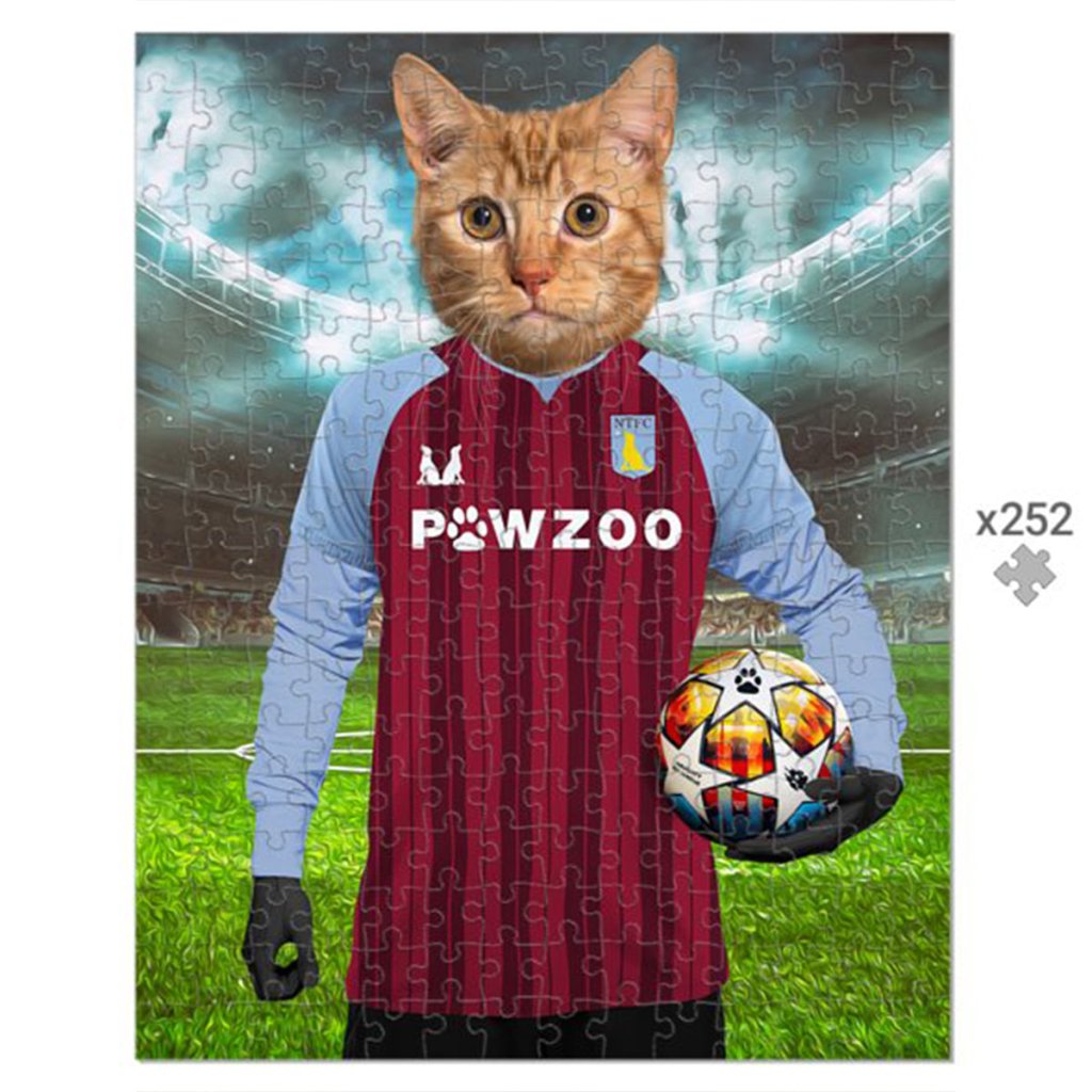 Aston Pawla Football Club: Custom Pet Puzzle - Paw & Glory - #pet portraits# - #dog portraits# - #pet portraits uk#