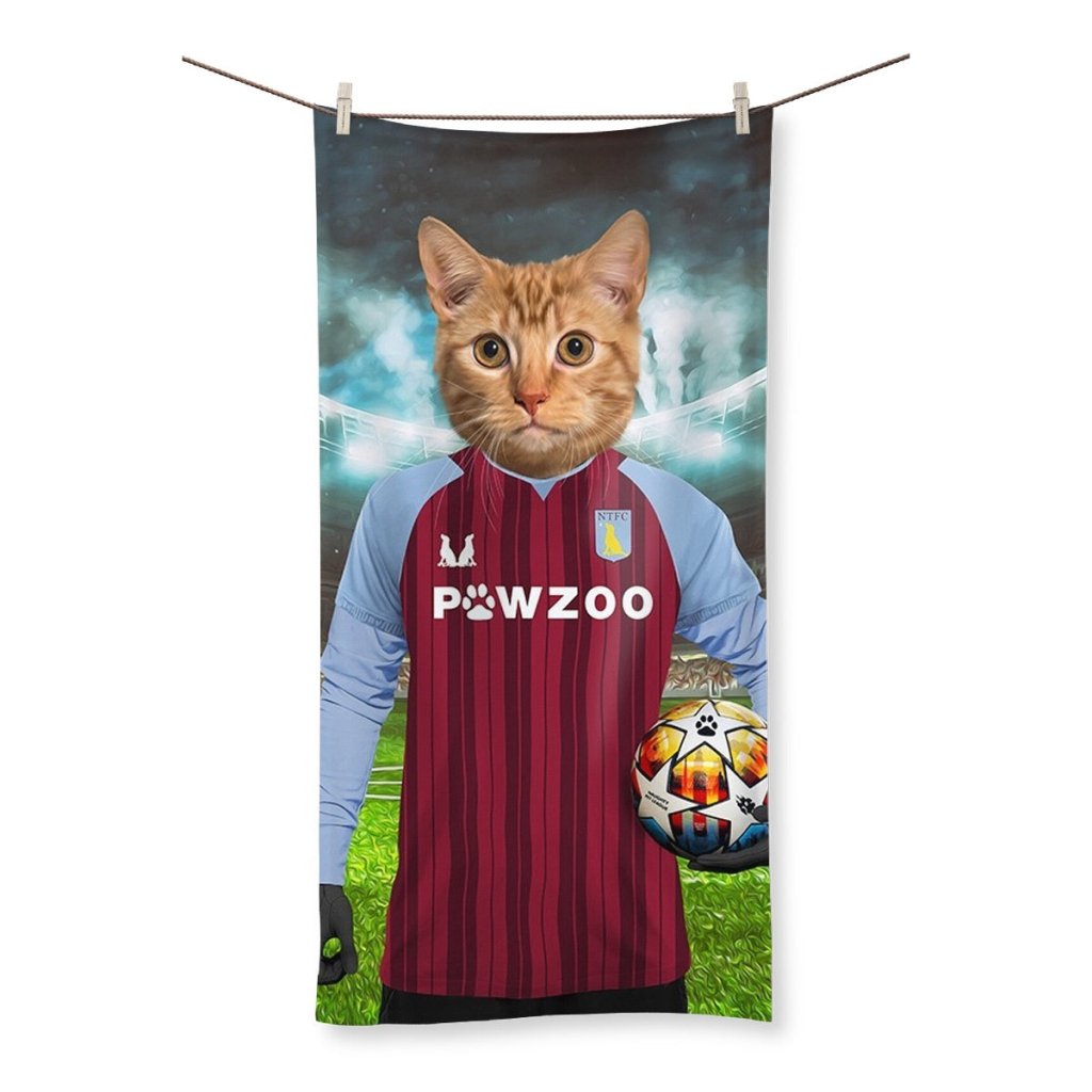 Aston Pawla Football Club: Custom Pet Towel - Paw & Glory - #pet portraits# - #dog portraits# - #pet portraits uk#