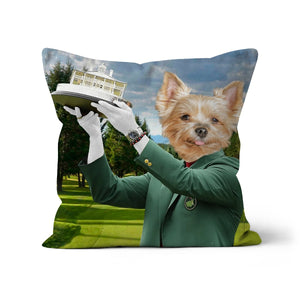 The Master: Custom Pet Pillow, Paw & Glory, paw and glory,  personalised dog pillows, dog photo on pillow, pillow with dogs face, dog pillow cases, pillow custom, pet custom pillow