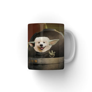 Baby Yoda: Custom Pet Mug - Paw & Glory - #pet portraits# - #dog portraits# - #pet portraits uk#paw and glory, pet portraits Mug,personalized dog mugs, dog and owner mugs, coffee mugs gift, pet mug personalized, pet coffee mugs