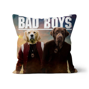 Bad Boys: Custom Pet Pillow - Paw & Glory - #pet portraits# - #dog portraits# - #pet portraits uk#